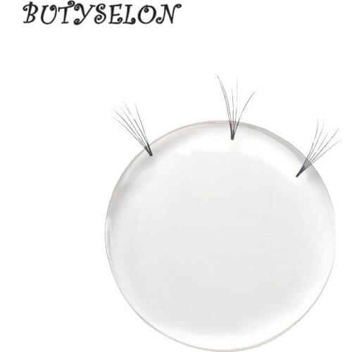 Silicone Transparent Round Dot Eyelashes Extension Grafting Lashes Pad Pallet Stand Holder Eyelash Extension Beauty Makeup Tool