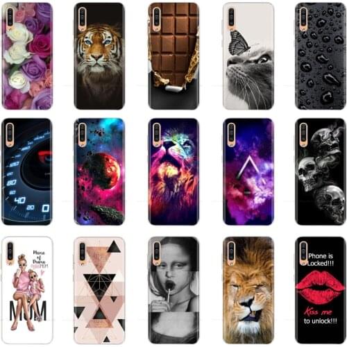 For Samsung Galaxy A50 Case Silicon Transparent Back Cover Phone Case for Samsung A50 A505 A505F SM-A505F Soft Case Cover Fundas