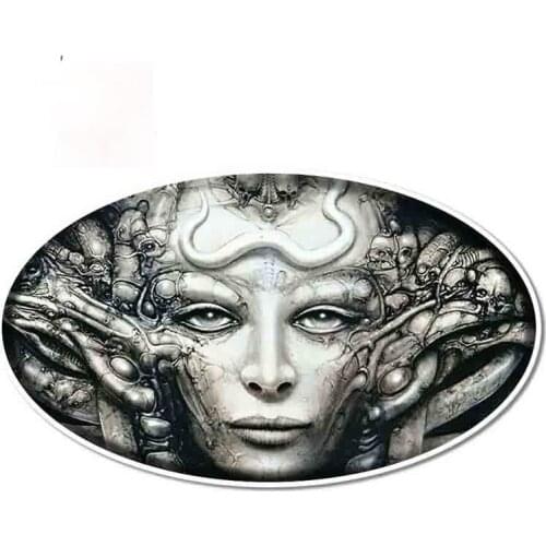 Hr Giger Rave Artwork Funny Car Sticker Vinyl Waterproof RV VAN Car Accessories JDM Anime Comic Sign Good Quality Waterproof