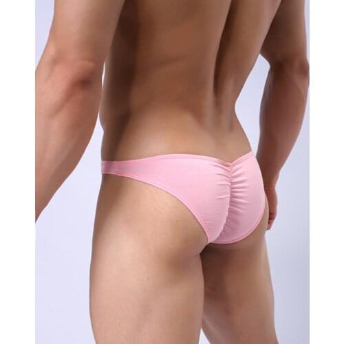 Modal Male Briefs Breathable Sexy Underwear Wrinkled Hipster Panties Underpant Pouch For Men Calsoncillos Hombre