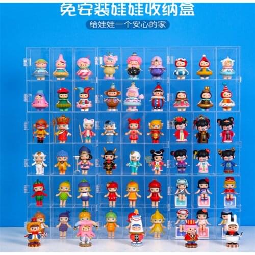 Biqi Bubble Mart Acrylic Display Stand Blind Box Display Stand Multi-layer Hand Show Display Doll Show Nail Polish Rack,W0414