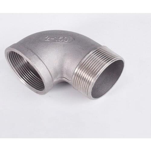 2.5" 3" 4" BSPT Female To Male 90 Degree Elbow 304 Stainless Steel Pipe Fitting Water Gas Oil