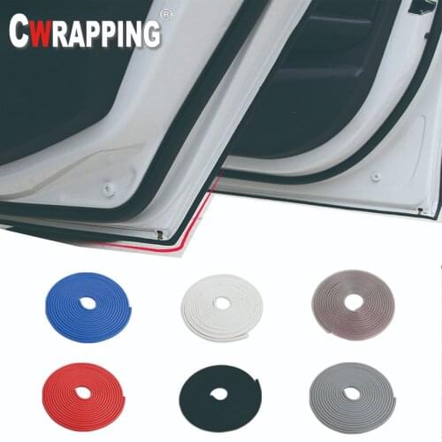 5M/Lot Auto Universal Car Door Edge Rubber Scratch Protector Moulding Strip Protection Strips Sealing Anti-rub DIY Car-styling