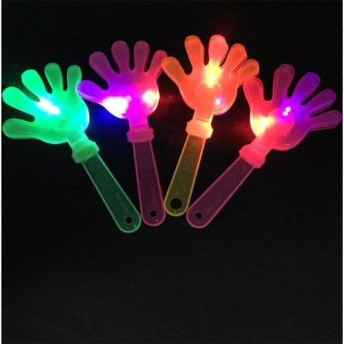 5pcs/lot Noise Maker Concert Party Bar Supplies Novelty Props Flashing Hand Shot Led Palm Shot Slap Shot Baby Electronic Toys