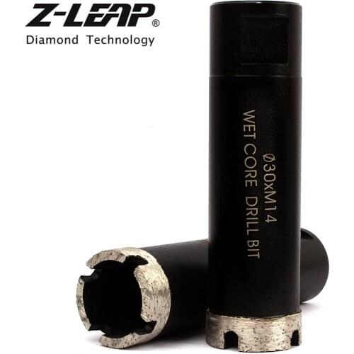 Z-LEAP 1PC 30mm Diamond Drills M14 Thread Hole Saw For Ceramic Tile Wet Use Stone Marble Granite Opening Device Power Tools