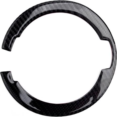 Car Fuel Gas Filler Cap Trim Ring Cover Carbon Fiber Black Fit for Dodge Challenger 2009-2012 2013 2014 2015 2016 2017 2018 2019