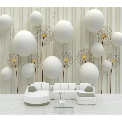 Beibehang Custom wallpaper 3D mural background wall painting papel de parede ball dandelion wall papers home decor 3d wallpaper