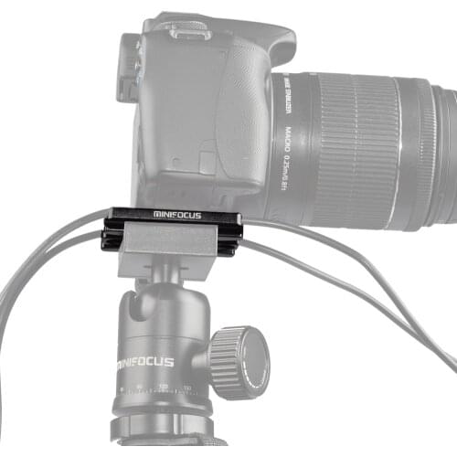 Tether Lock QR Quick Release Plate Camera Digital USB Cable Clamp Locker Clip Tethering Adapter for Tripod ball head Aluminum