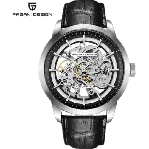 PAGANI DESIGN Watch For Men Luxury Mens Automatic Watches Self Wind Mechanical Skeleton Waterproof Wristwatches