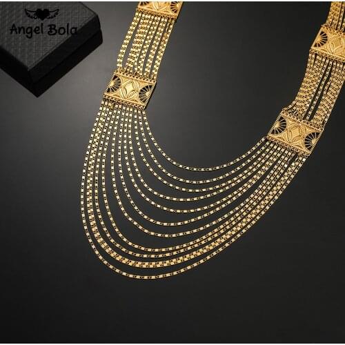 Ethiopian Jewelry Muslim Islamic Necklace Turkish Middle East Necklace for Women Gifts Gold Color Allah Arab Persia Jewelry