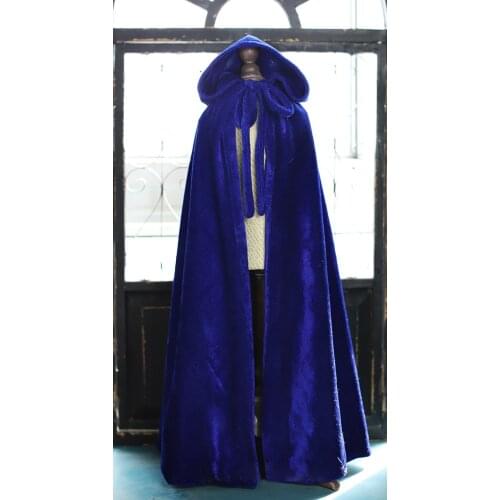 G10-137 children toy 1/6 1/4 1/3 uncle bjd DD dolls props Accessoriess clothes Royal blue vintage suede shawl cape cloak 1pcs