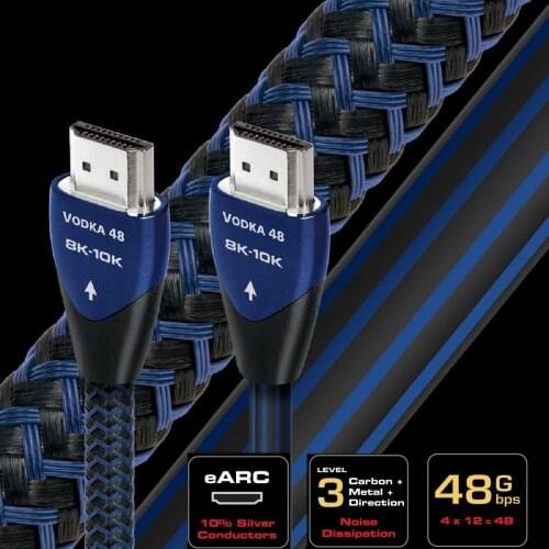 HiFi Audioquest 8K VODKA HDMI-compatible Cable de vIdeo AV Cable de TV 48 48Gbps Ultra HD 5.0 Original box