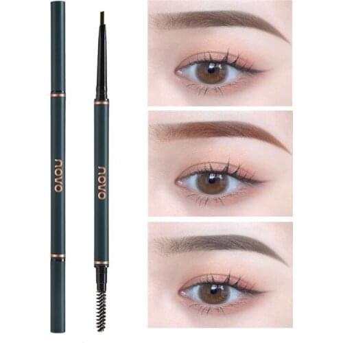 Novo eyebrow pencil Small triangle shape smooth brown coffee colors long lasting waterproof dual ended eyebrow tattoo pen BN287