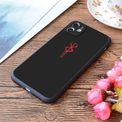 For iPhone Berserk Brand of Sacrifice Print Soft Matt Apple iPhone Case