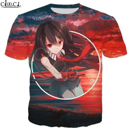 2021 New Anime Akame Ga Kill Night Raid T Shirt Women Men 3D Print Short Sleeve Cute Girl Fashion Streetwear Couple Tops
