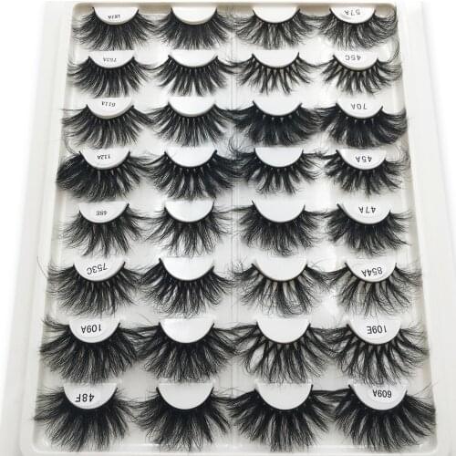 25mm Lashes Mink Eyelashes Dramatic Long Eye Lashes Makeup Lashes Mink 25mm Eyelash Extension Natural Lashes Wholesale Lashes