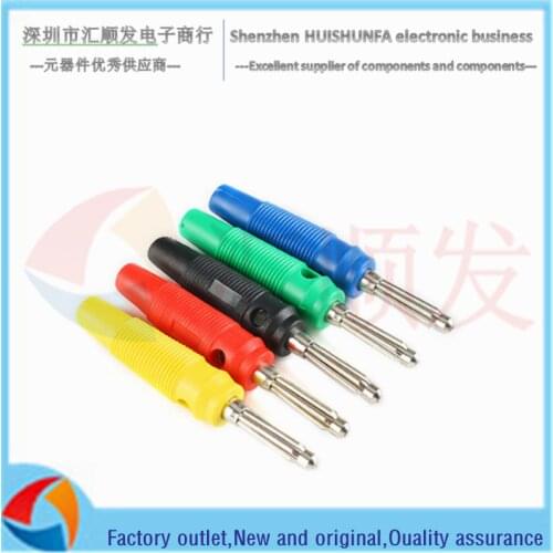 4mm banana plug pure copper nickel-plated 32A high current high voltage connector speaker cable banana head lantern plug