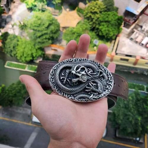 Steel soldier Stainless Steel men dragon belt buckle drop shipping Wholesale personality jewelry as gift to BF
