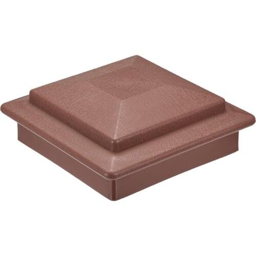 Uxcell Flat Top Post Cap for Fence, Stair Handrail Post, 150x150mm (5.9inch) Plastic, Red