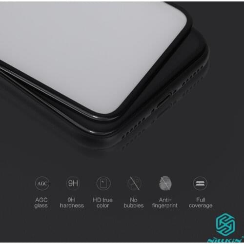 For iphone x screen protector fully covered nillkin 3D CP+ 9H 0.33mm thin for iPhone XS tempered glass curved 5.8'' High Clear