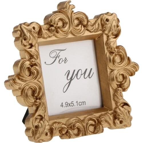 Retro Style Golden Picture Frame Treasure Picture Collection Frame for Birthday Party Decor