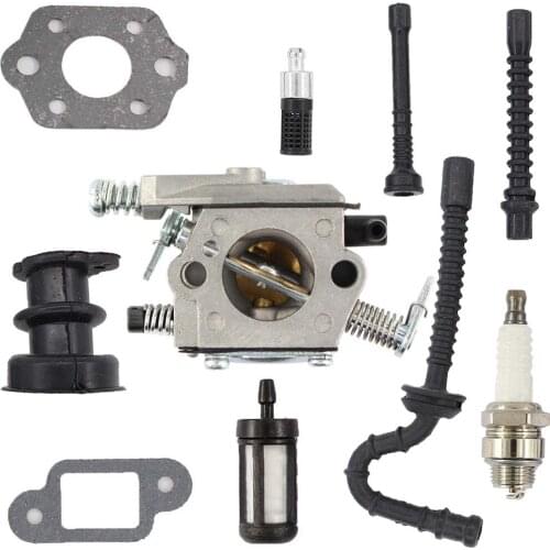 1 Set Carburetor Carb Intake Fuel Filter Oil Hose Spark Kit Set 021 023 025 MS210 MS230 MS250 Chainsaw