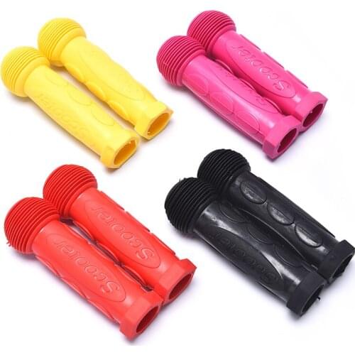 1 Pair Rubber Skateboard Scooter Handlebar Grips Children Bike Bicycle Grip