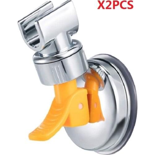 2PCS Suction Cup Shower Head Holder For Bathroom Accessories Wall Mount Bathroom Removable Handheld Showerhead Sprayer Bracket