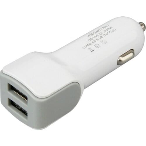 Dual USB Car Charger 2 Port 5V 2.4A Fast Car Charging Auto Charge Adapter for iPhone Samsung Usb Mobile Phone Car-Charger 300pcs