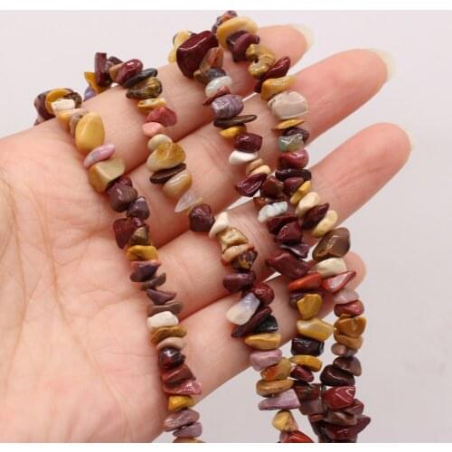 Natural Semi-Precious Stone Beads Irregular Chrysolite Crushed Stone Beaded for Women Jewelry Making DIY Bracelet Gift 5-8mm
