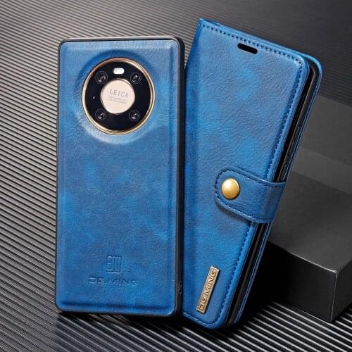 Genuine Leather Card Wallet Flip Fundas TPU Magneti Cover For Huawei Mate40 Mate 40 Pro Plus 40pro Mate40pro 5G Case Coque Shell