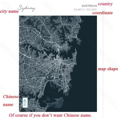 Frameless Canvas Creative City and Countries World Maps Modern Style Painting Poster and Print for Home Rooms Wall Decoration