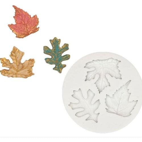 Simulation Maple Leaf Silicone Mold Kitchen Autumn Deciduous Cake Baking Tool DIY Pastry Fondant Moulds Dessert Chocolate Lace