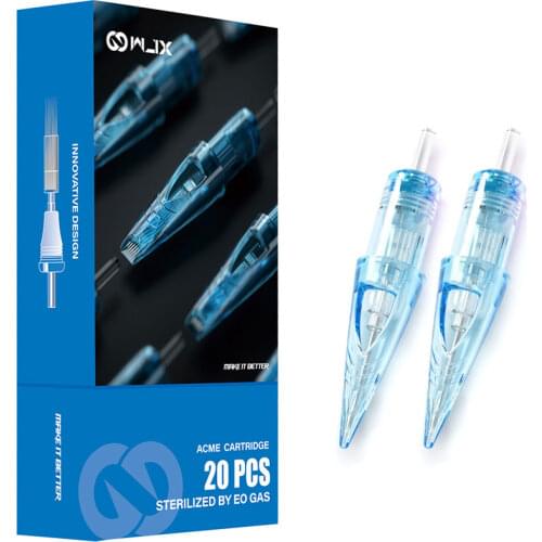 20 pcs/lot 1RL Disposable Sterile Tattoo Cartridge Needles Round Liner for Rotary Pen Permanent Make Up 0.25mm/0.30mm/0.35mmM