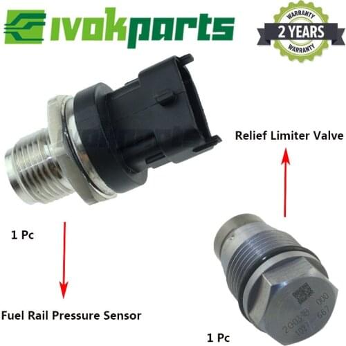 Repair Kit Set ( Fuel Rail Pressure Sensor + Relief Limiter Valve ) OE# 1110010027 0281002846