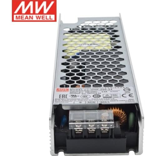 MEAN WELL UHP-200 200W Slim Type Switching Power Supply 110V/220V AC to 3.3V 5V 12V 24V 36V 48V DC Meanwell PFC Transformer