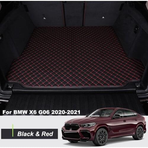 The Trunk Floor Leather Liner Car Trunk Mat Cargo Compartment Floor Carpet For BMW X6 G06 2020 2021