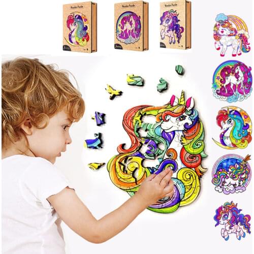 Unique Panda 3D Wooden Puzzle Adult Kids Jigsaw Puzzles Animal Puzzles Boutique Gift Box Packaging Children Christmas Gifts Toys