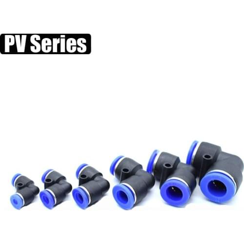 "L" Shape OD 4mm 6mm 8mm 10mm 12mm 14mm 16mm Hose Tube 90 Degree Plastic Elbow Air Pneumatic Connector Quick Fittings