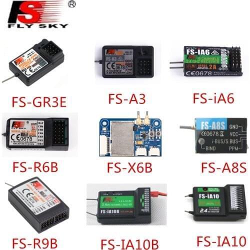 Flysky FS-GR3E FS-A3 FS-A6 FS-R6B FS-X6B FS-iA6 FS-iA6B FS-BS6 FS-A8S FS-R9B FS-iA10 FS-iA10B Rc Receiver for Transmitter