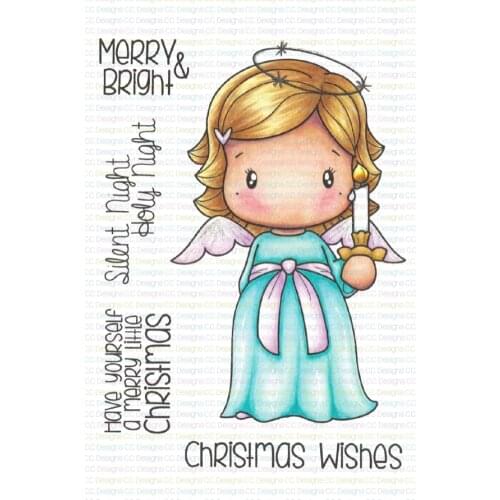 10x8 Angel little girl Ttransparent Clear Stamps Silicone Seals for DIY scrapbooking photo album Card Making