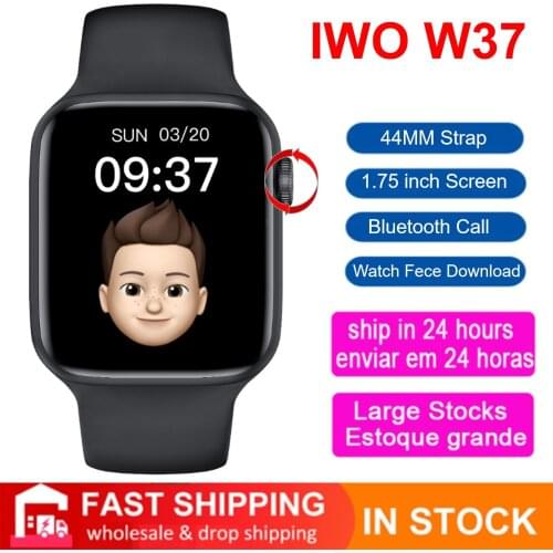 IWO W37 Smart Watch Series 7 Smartwatch Men Women DIY Faces Bluetooth Call IP68 Waterproof Infinite Screen PK W506 W56 W46 W26