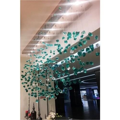 Irregular Glass Pendant Light Home Deco Dining Room Lights Kitchen Fixtures Living Room Pendant Luminaire