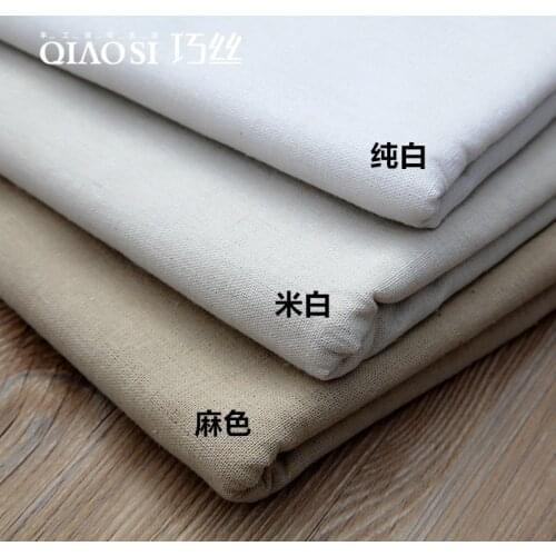 50cm * 150cm / Piece,Solid Color Coarse Linen Cloth,Sofa,Bedding,Curtain,Tablecloth,Cushion,Pillow Fabric, DIY Handmade Material