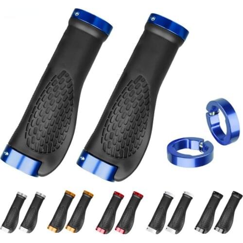 Bike Grips MTB Bicycle Handlebar Sheath Aluminium Alloy Handlebar Cover Anti-Slip Rubber Bicycle Grips