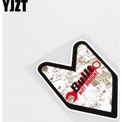 YJZT 7.5CM*11.7CM Fashion Built Not Bought Decoration Car Styling Car Sticker Decals PVC 13-0221
