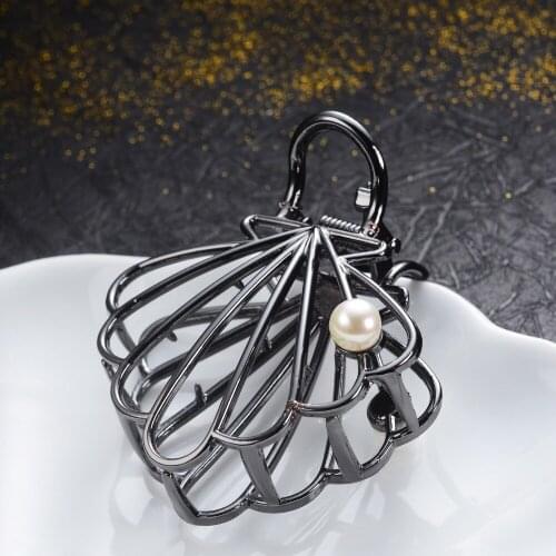 Simple Gun Black Gold Hair Claws For Women Girls Charm Hair Jewelry Metal Big Crab Clip Fashion Wedding Hair Accessories Gifts