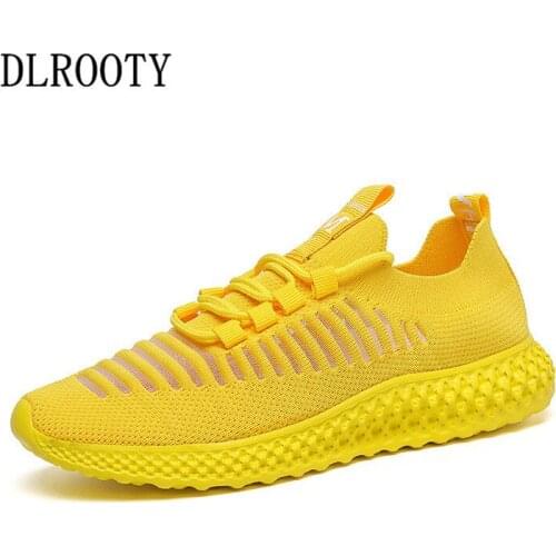 Women Sneakers Flats Casual Shoes Fashion Outdoor Breathable Mesh Lace Up Female Socks Platform Chunky Walking Plus Size 35-41