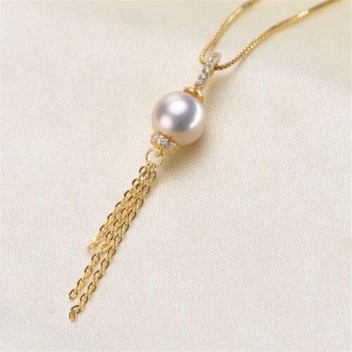 Factory Wholesale Real Solid S925 Sterling Silver Accessories DIY Jewelry Making Pearl Pendant For Women Charm Gift