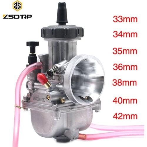 ZSDTRP New Arrival Large Displacement 4T Engine 33 34 35 36 38 40 42mm PWK Carburetor fit on Off-road Motor Motocross Scooter